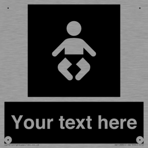 Custom information: black panel baby change